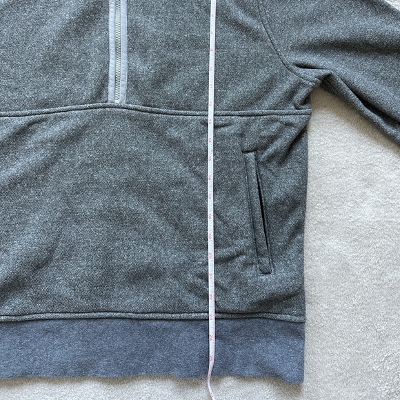 J.Crew Half Zip Fleece Sweater Gray Men’s Size Medium - Picture 6 of 7